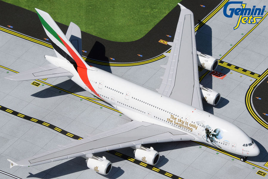 Gemini Jets 1/400 GJ1924 Gemini Emirates A380 1/400 Uae In Space Reg#A6-Eeh (**)