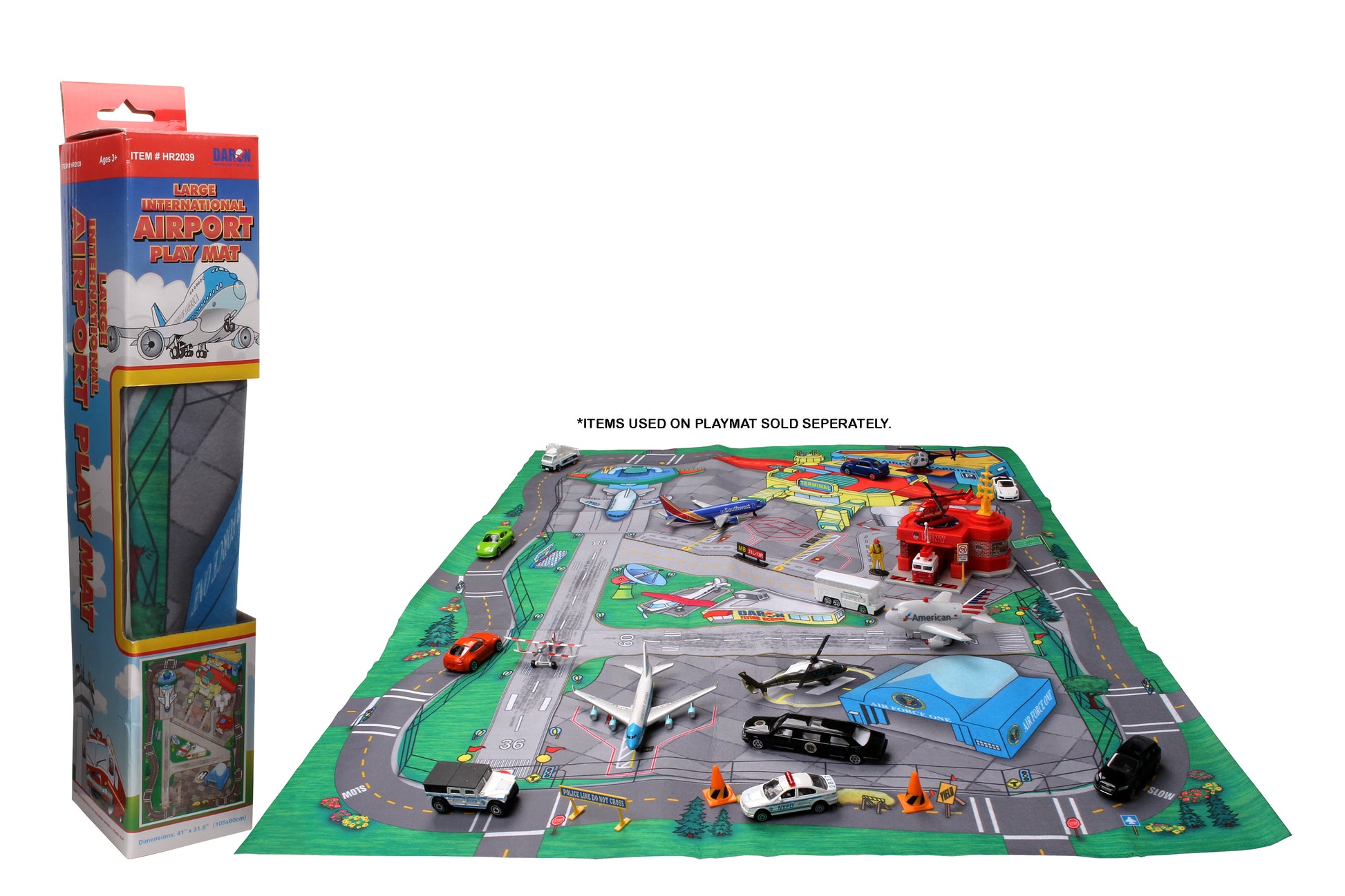 Daron Playmats HR2039 Large Airport Playmat (Felt) 41 1/4 X 31 1/2 Inches