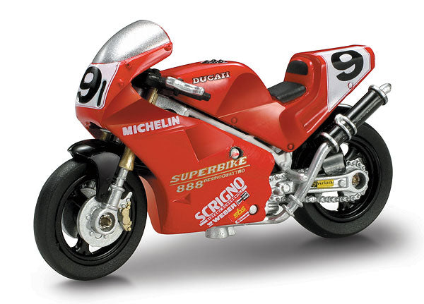 New-Ray 06037-9 1/32 Scale 1992 Ducati 888 SBK Falappa Motorcycle Made of
