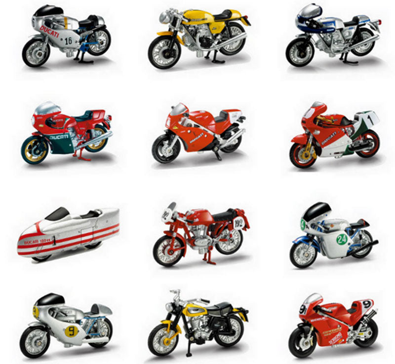 New-Ray 06037-CASE 1/32 Scale Ducati Motorcycles - 24 Pieces