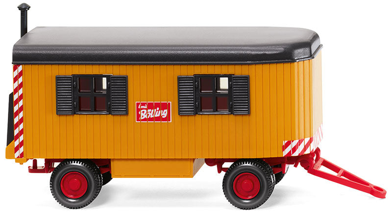 Wiking 065608 1/87 Scale Bolling - Construction Site Trailer High Quality