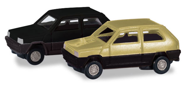 Herpa 65963 1/160 Scale Fiat Panda - 2 Car Set
