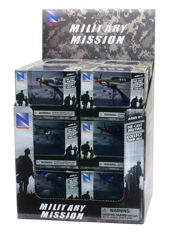 New-Ray 06687-CASE  Scale WWII Fighter Planes