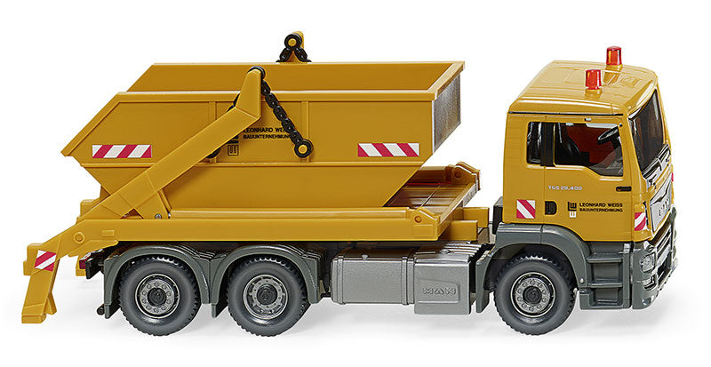 Wiking 067907 1/87 Scale Leonhard Weiss - MAN TGS Euro 6 Skip