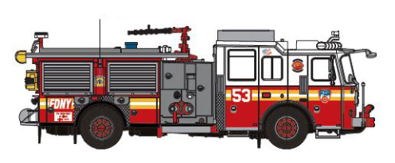 Pcx87 0681 1/87 Scale FDNY Manhattan Fire Service