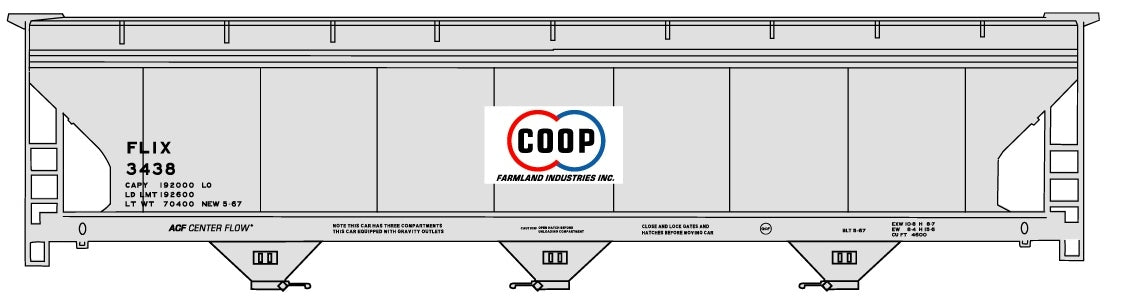 Accurail 80873 3 Bay Cvd Hopper Co-Op