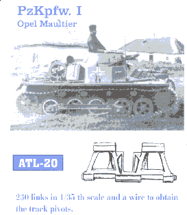 Friulmodel 20 1/35 PzKpfw I Opel Maultier Track Set (230 Links)