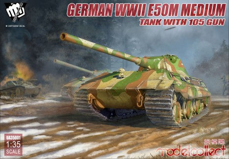 Modelcollect 35001 1/35 WWII German E50M Medium Tank w/105mm Gun