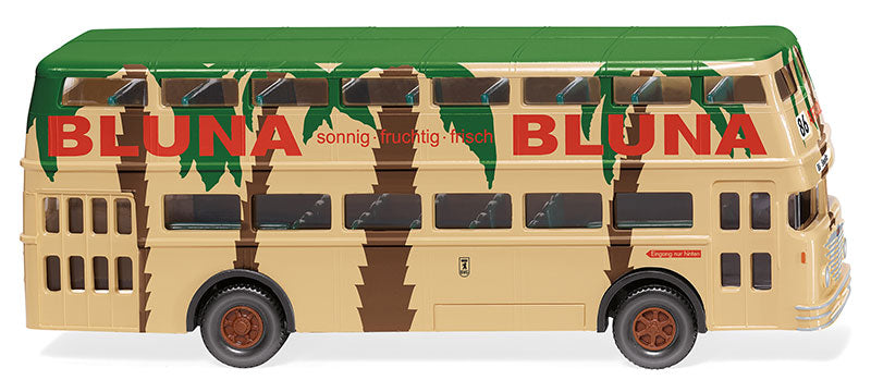 Wiking 072205 1/87 Scale Bluna - Bussing D2U Double-Decker Bus High Quality