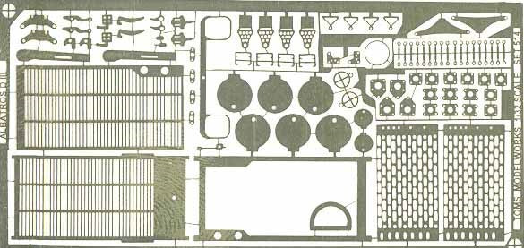 Toms Model Works 514 1/32 Albatros D III Detail Set for ROD (D)
