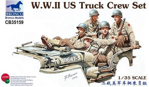 Bronco Models 35159 1/35 WWII US Truck Crew Set (4)