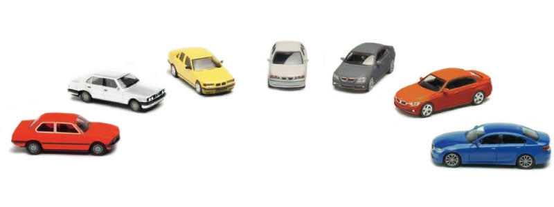 Herpa 76760 1/87 Scale BMW 3 Series - 7 Generations
