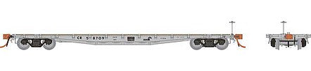 Rapido Trains 138005 HO Scale Class F30A 50' Flatcar 6-Pack - Ready to Run -- Conrail (MOW Gray)