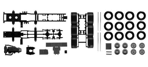 Herpa 084345 1/87 Scale 4-Axle Chassis