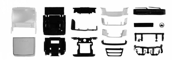 Herpa 84819 1/87 Scale Volvo FH Flatroof Tractor Cab Parts Kit high