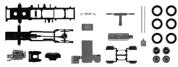 Herpa 084833 1/87 Scale Volvo FH Lowboy Chassis Parts Kit high quality