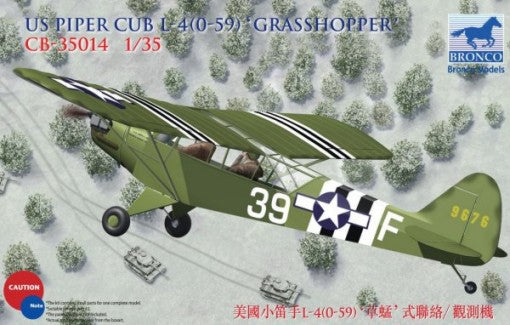 Bronco Models 35014 1/35 US Piper Cub L4(0-59) Grasshopper Aircraft