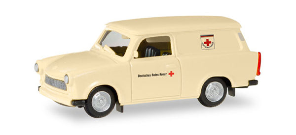 Herpa 93385 1/87 Scale Red CROSs - Trabant 601 High Quality