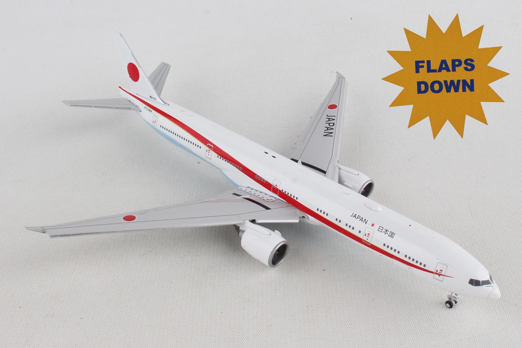 Gemini Jets Military 1/400 GM086F Geminimacs Jasdf 777-300Er 1/400 Flaps Down 80-1111