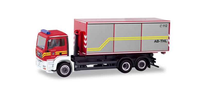 Herpa 94689 1/87 Scale Fire Department - MAN TGA Roll-Off Dump Truck