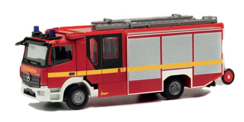 Herpa 095327 1/87 Scale Fire Service - Mercedes-Benz Atego Ziegler Z-Cab Fire
