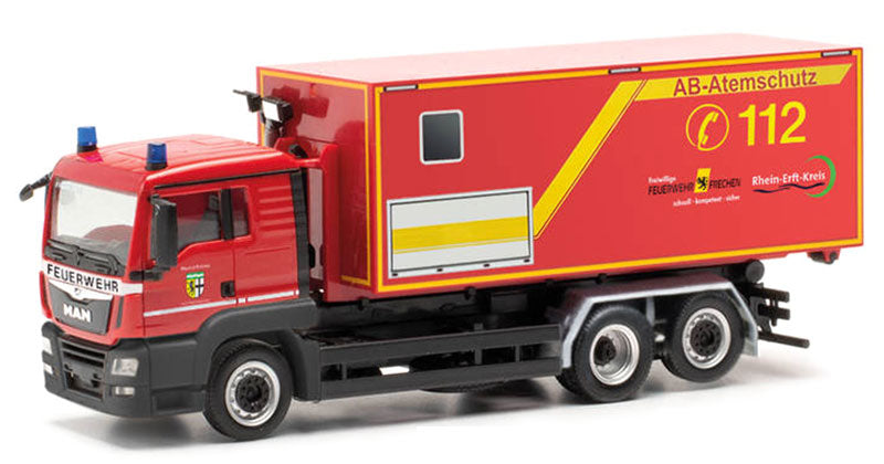 Herpa 097260 1/87 Scale Fire Service - MAN TGS Roll-Off Fire Truck