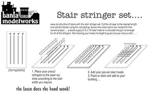 Banta Model Works 728 O Stair Stringers