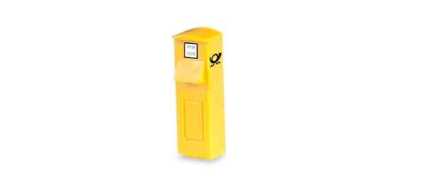 Herpa 53662 1/87 Scale Mail Boxes - 4 Stand Alone