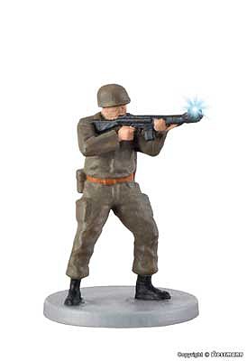 Viessmann 1530 HO Scale Animated Standing Soldier Firing Rifle with LED Flash