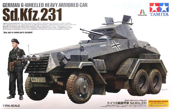 Tamiya 37024 1/35 German SdKfz 231 6-Wheeled Heavy Armored Car