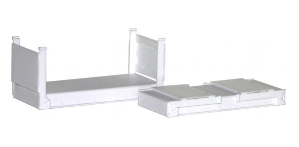 Promotex 5460 1/87 Scale 20' Stackable Flat Containers