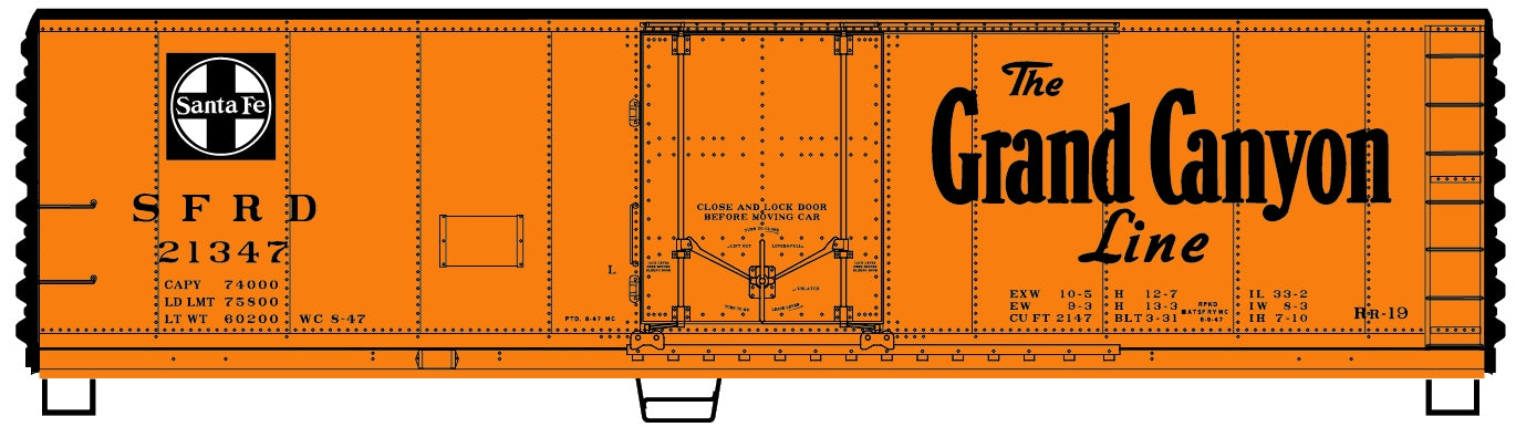 Accurail 8521 Ho 40'Pd Steel Reefer Atsf