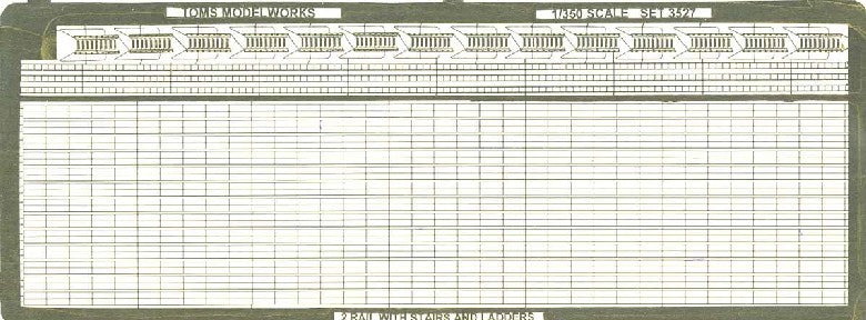 Toms Model Works 3527 1/350 2-Rail w/Stairs & Ladders (D)