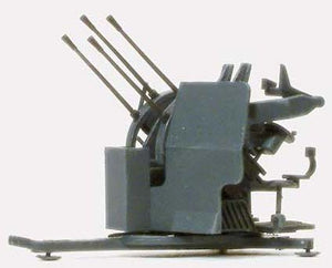 Preiser 16582 HO Unpainted German Reich 2cm Flak 38 Gun w/SdAnh 52 Trailer 1939-45 (Kit)