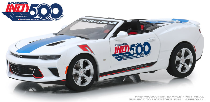 Greenlight 18247 1/24 Scale 2017 Chevrolet Camaro Convertible 500 Festival Event Car