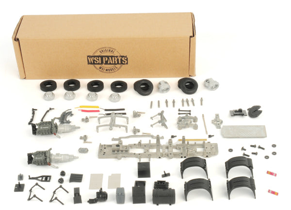 WSI 10-1040 1/50 Scale Mercedes 6x2 Chassis Model Kit Build you own