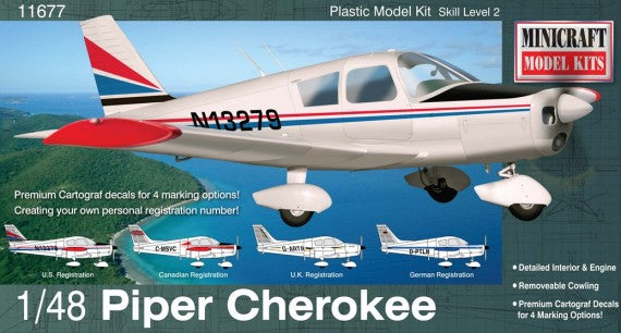 Minicraft 11677 1/48 Piper Cherokee Aircraft