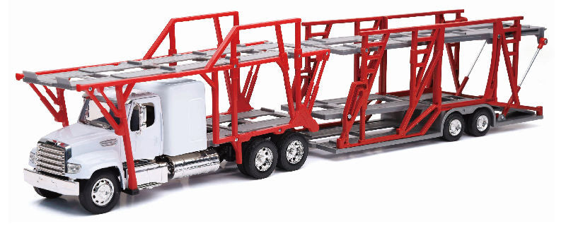 New-Ray 10983 1/32 Scale Freightliner 114SD Car Carrier Cab is diecast metal