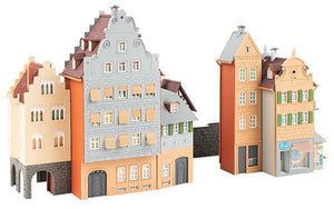 Faller 109924 HO Scale B-924 Old Town Block -- Kit in Retro Package - 12-3/16 x 5-1/8 x 6-7/8" 31 x 13 x 17.4cm