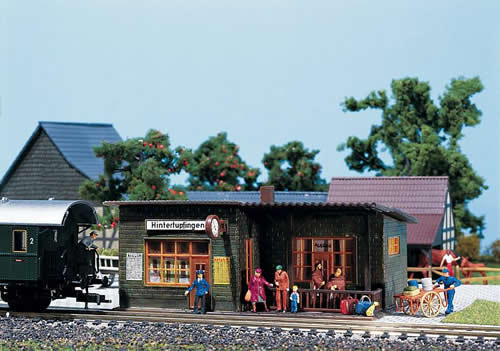 Faller 110091 HO Scale Wayside Station -- 4-7/8 x 3-3/16" 12.4 x 8.1cm