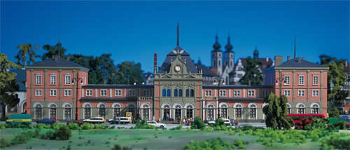 Faller 110111 HO Scale Weinstasse Railway Station -- 31-11/16 x 11 x 10-3/4" 79.2 x 27.5 x 26.8cm