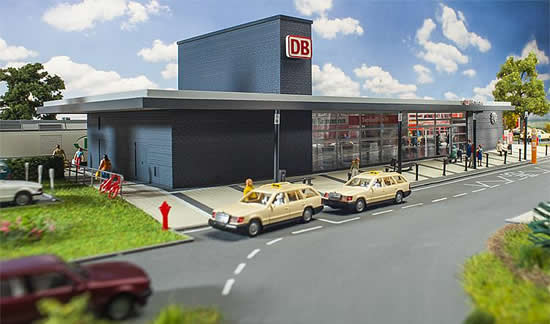 Faller 110130 HO Scale Horrem Station -- Kit - 17-5/8 x 7-11/16 x 4-5/16" 44.8 x 19.5 x 11cm
