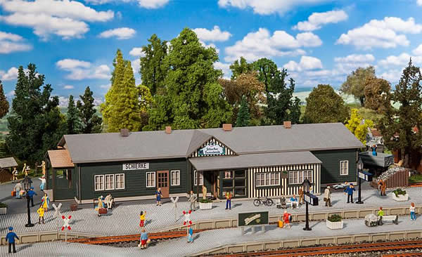 Faller 110136 HO Scale Schierke Station -- Laser-Cut Kit - 14-3/4 x 7 x 2-13/16" 37.5 x 17.8 x 7.2cm