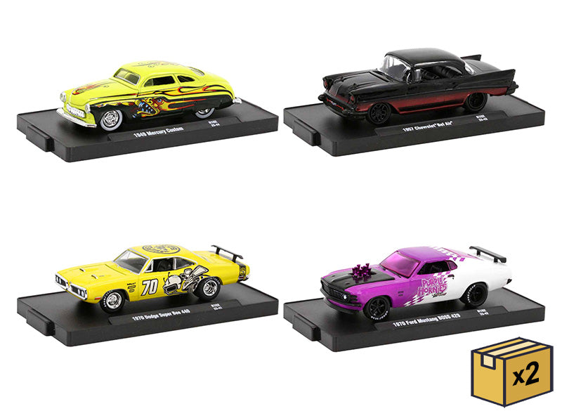M2Machines 11228-102-CASE 1/64 Scale Auto-Drivers Release 102 - 8-Piece Assortment Two 4-Piece