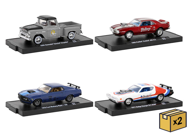 M2Machines 11228-104-CASE 1/64 Scale Auto-Drivers Release 104 - 8-Piece Assortment Two 4-Piece