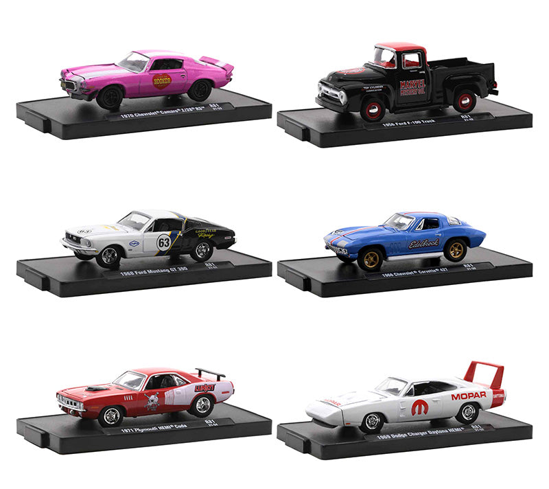 M2Machines 11228-81-CASE 1/64 Scale Auto-Drivers Release 81 - 6-Piece High-Detail SET Each