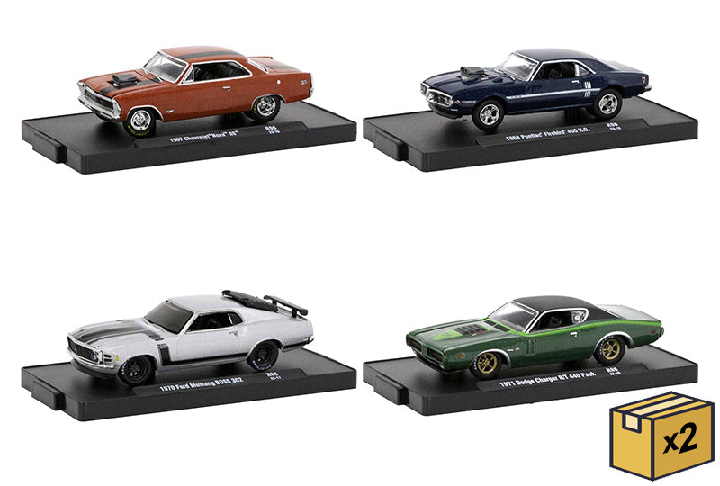 M2Machines 11228-96-CASE 1/64 Scale Auto-Drivers Release 96 - 8-Piece Assortment Two 4-Piece