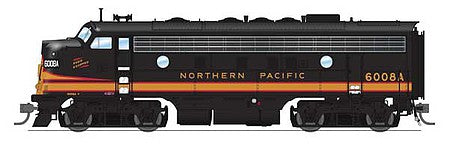 Broadway Limited 6688 HO Scale EMD F7A - Sound and DCC - Paragon4 -- Northern Pacific 6008D (Pine Tree, black, yellow)