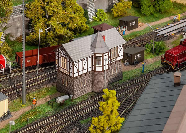 Faller 120102 HO Scale Thale Signal Tower -- Laser-Cut Card Kit - 5-1/8 x 2-7/8 x 4-3/4" 13 x 7.3 x 12.1cm
