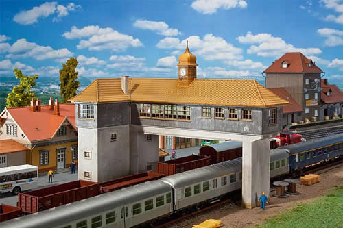 Faller 120111 HO Scale Neustadt Overhead Signal Tower -- Kit - 11 x 6-5/8 x 8-1/4" 28 x 16.8 x 21cm